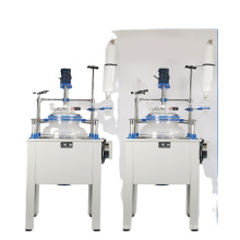 S212-100L high quality jacketed glass reactor/glass chemical reactor